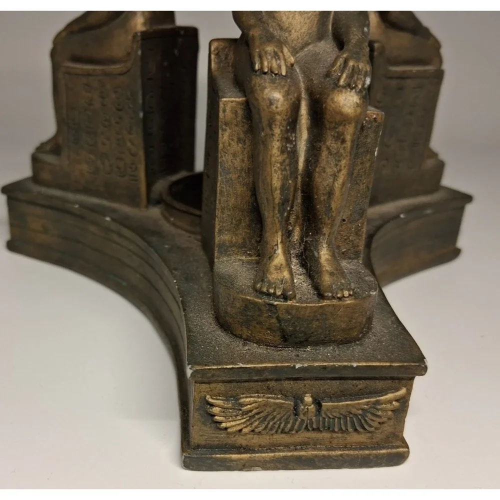 Three Egyptian Statues Candle‎ Holder